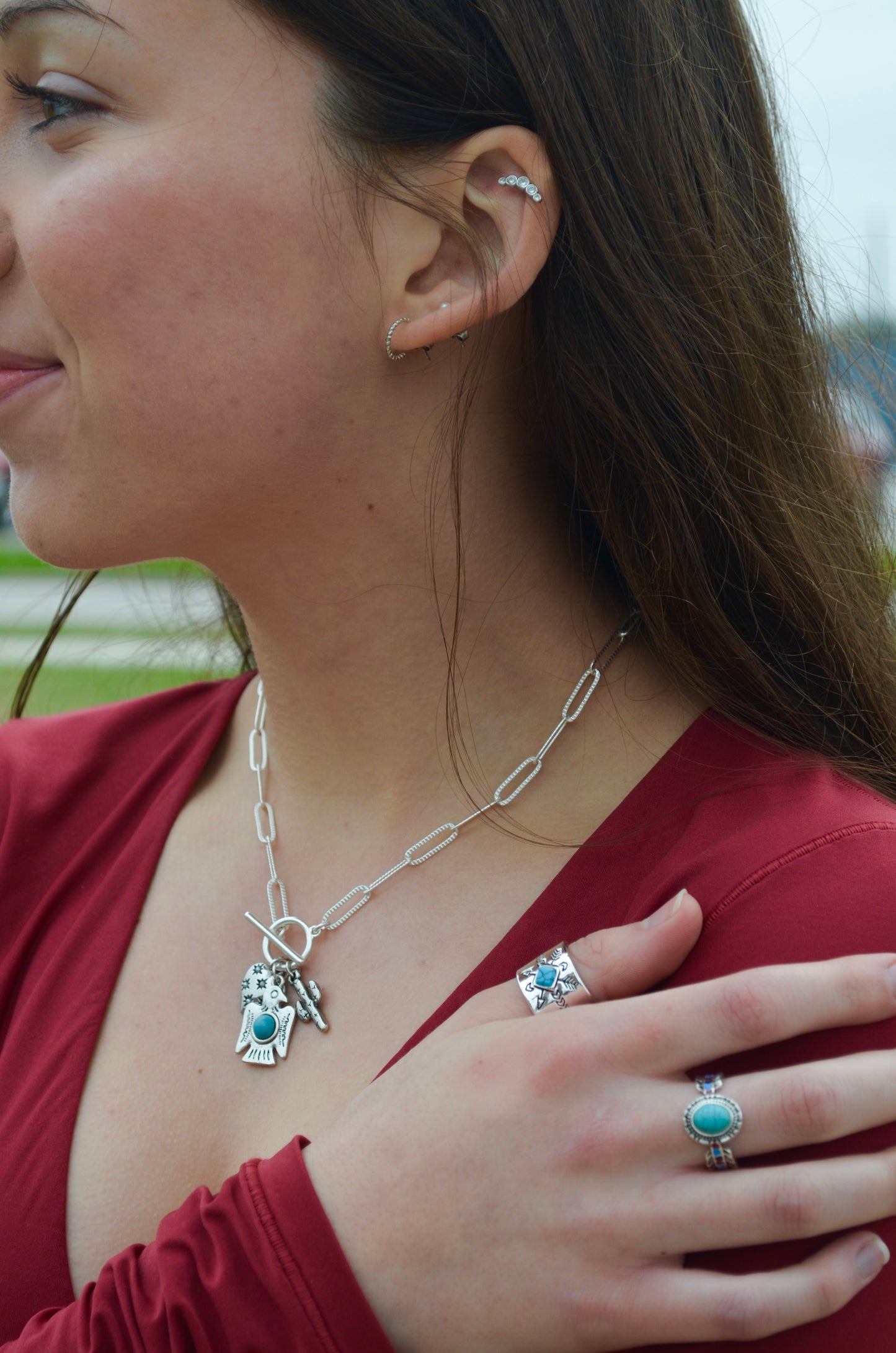 Azure Wing Necklace