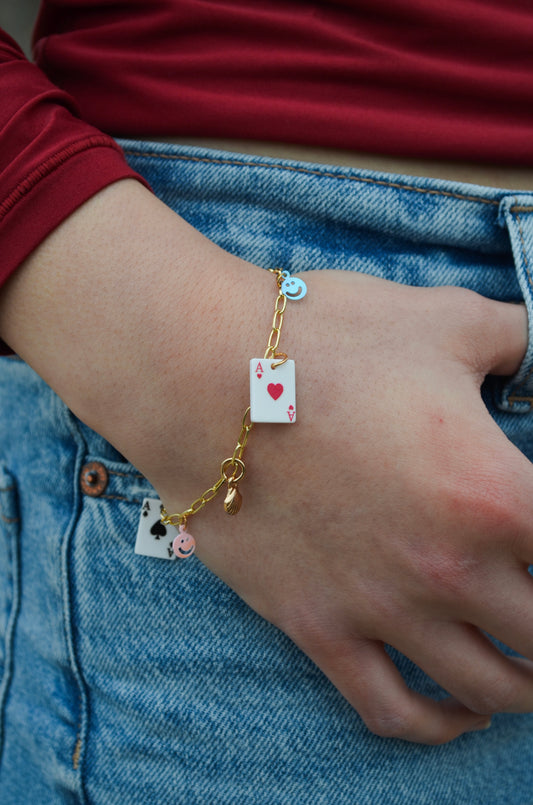 Royal Flush Charm Bracelet