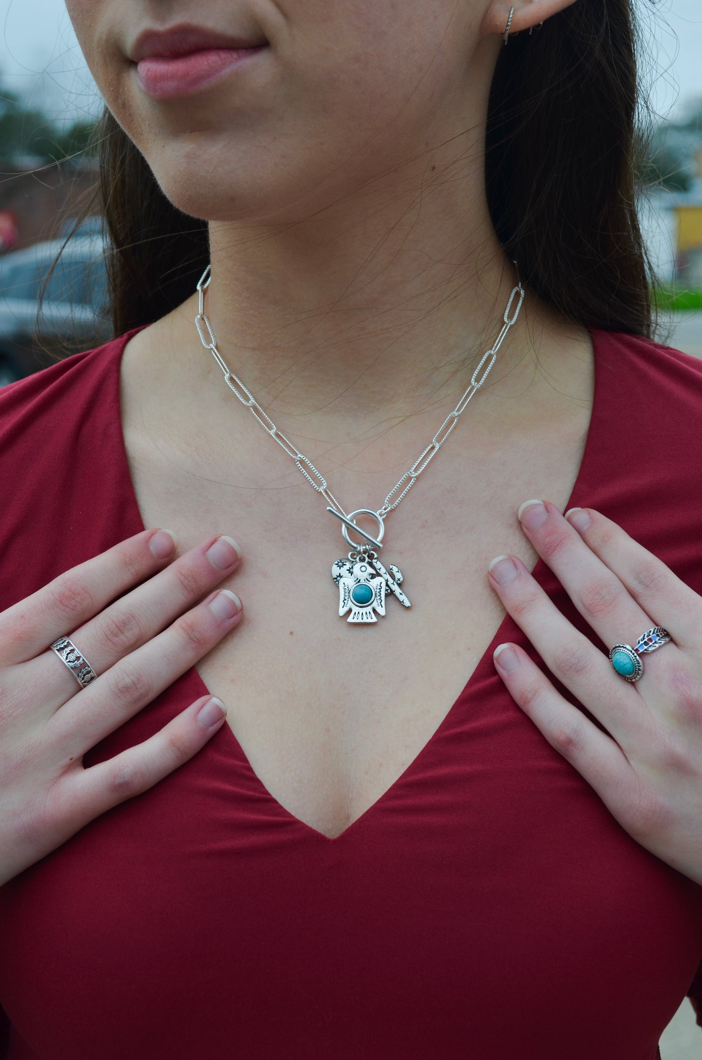 Azure Wing Necklace